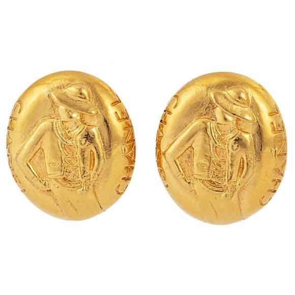 CHANEL Gold Earrings